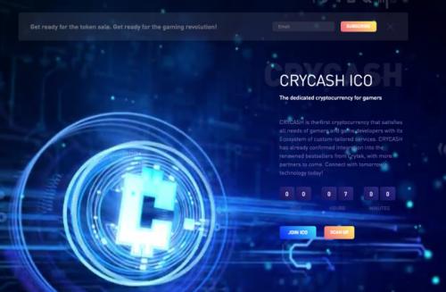 CRYCASH Forms Partnership with Video Game Behemoth CRYTEK, Launches Token Sale 