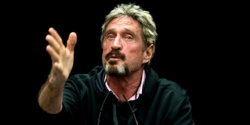 John McAfee Tweets Rebel Statement on Crypto